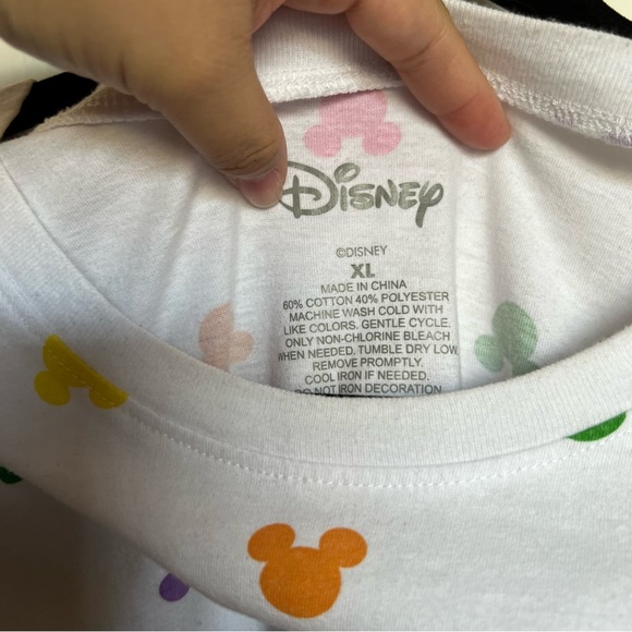 Disney Mickey Mouse Print T-Shirt Multicolor Size XL - Picture 3 of 4